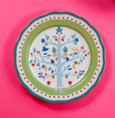 Porcelain Dinner Plate - Tree of Life - Mamma Mia - Baci Milano
